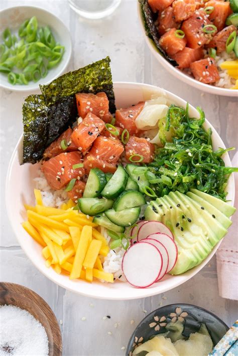 Easy Diy Salmon Poke Bowls Recipe