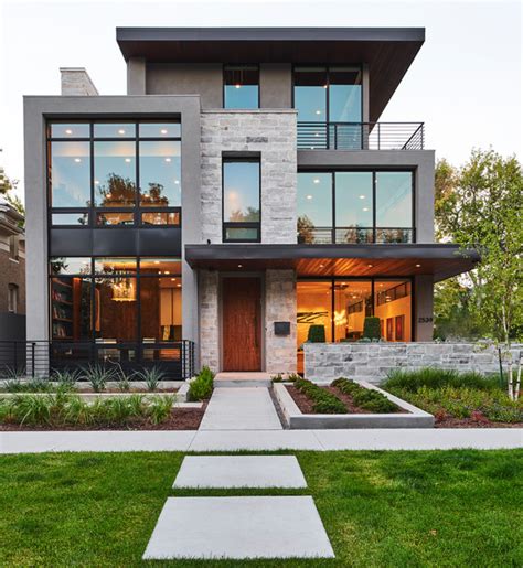 Denver Modern Home Contemporain Façade Denver par Material Houzz