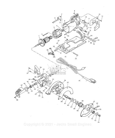 Milwaukee 6377 Serial 620 1001 7 14 Worm Drive Circular Saw Parts Parts Diagram For 7 14