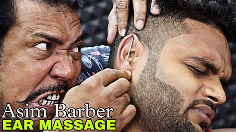 Ear Massage By Asim Barber Head Massage And Hair Scratching With 3d