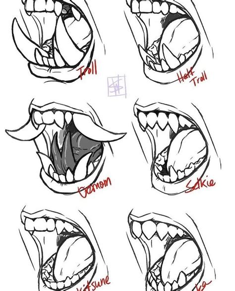 Pin by Alex Ciślak on Zapisane na szybko Concept art drawing Mouth