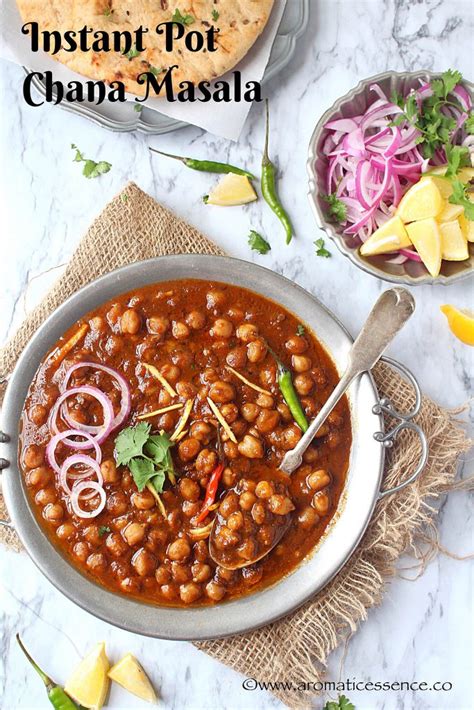 Instant Pot Chana Masala Recipe Easy Punjabi Chole Masala Aromatic