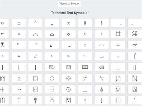 Technical Symbol By Copy And Paste Symbols On Dribbble