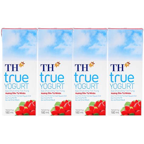 Th True Yogurt Boxes Of Strawberry Yogurt Ml Shopee Malaysia