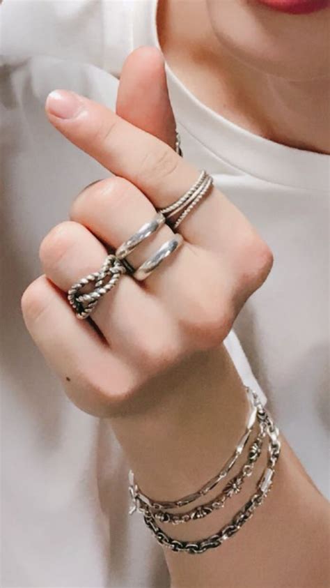 Girly Jewelry Pretty Jewellery Mens Jewelry Jimin S Hands Hand With