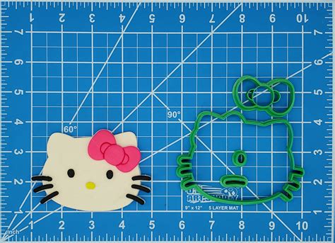 3d File Hello Kitty Face Multipiece Fondant Cookie Cutter Set Multiple