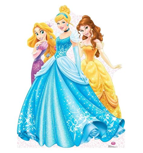 DISNEY PRINCESSES GROUP CARDBOARD LIFESIZE CUTOUT STANDUP STANDEE ...