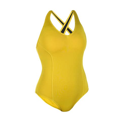Women’s 1-piece Swimsuit Pearl Mustard Yellow