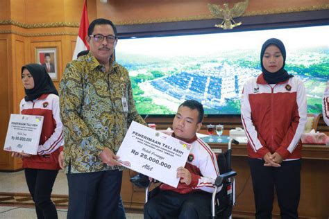 Sumbang 38 Medali Pemprov Beri Tali Asih Atlet Dan Pelatih Paragames