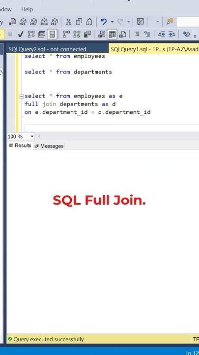 Sql Full Join Example Datascience Programming Coding Sqltutorial