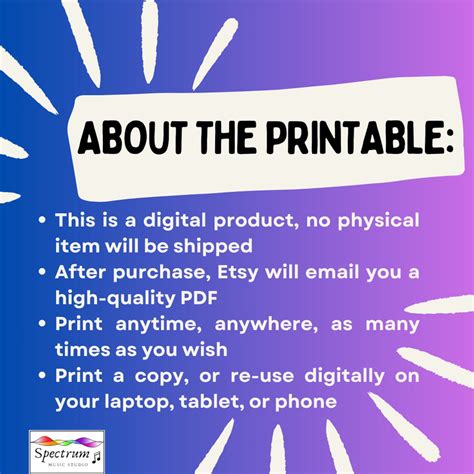 Printable Weekly Music Practice Chart, Piano, Violin (digital Download