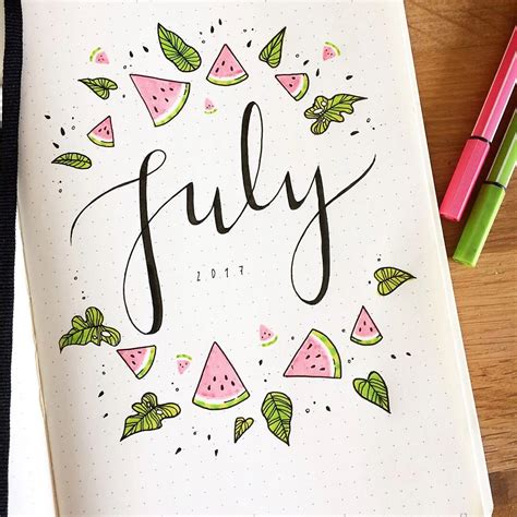 Monthly Bullet Journal Themes Pick A Different Theme For Every Month