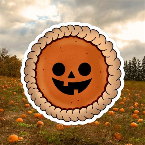 Pumpkin Pie Sticker Pumpkin Spice Sticker Jackolantern - Etsy