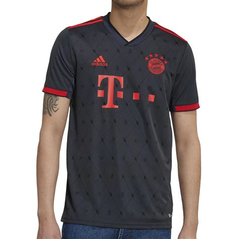 Camiseta Adidas 3a Bayern 2022 2023 Negra Futbolmania