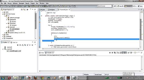 Scanner Filereader Java Youtube