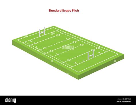 Standard rugby field Cut Out Stock Images & Pictures - Alamy