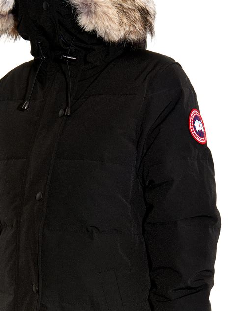 Canada Goose Shelburne Fur Trimmed Down Parka In Black Lyst