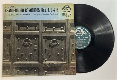 Karl Munchinger J S Bach Brandenburg Concertos Lp Record Decca Ace Of