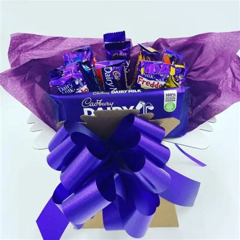 Cadbury Lait Laitier Bouquet Chocolat Panier Cadeau Anniversaire En