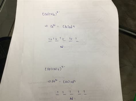 Solved Electron in d orbital of Fe3+ and Cu2+ cannot pair up | Chegg.com