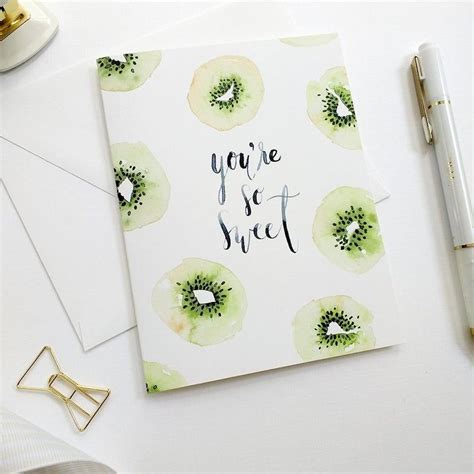 Watercolor Thank You Card Watercolor Greeting Card Etsy Hand