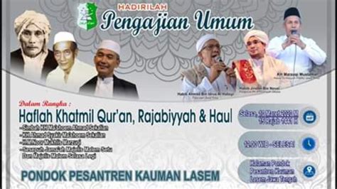 Pengajian Umum Rojabiyyah Pp Kauman Lasem Youtube