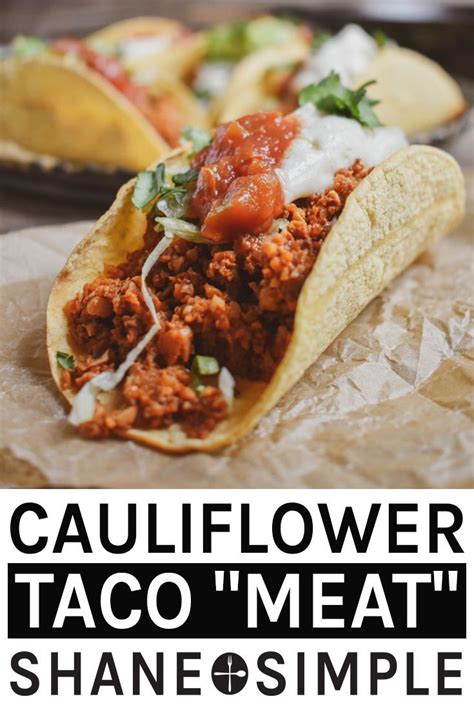 The Best Vegan Cauliflower Mushroom Walnut Taco Meat Low Fat Easy To Make Healthy Plant