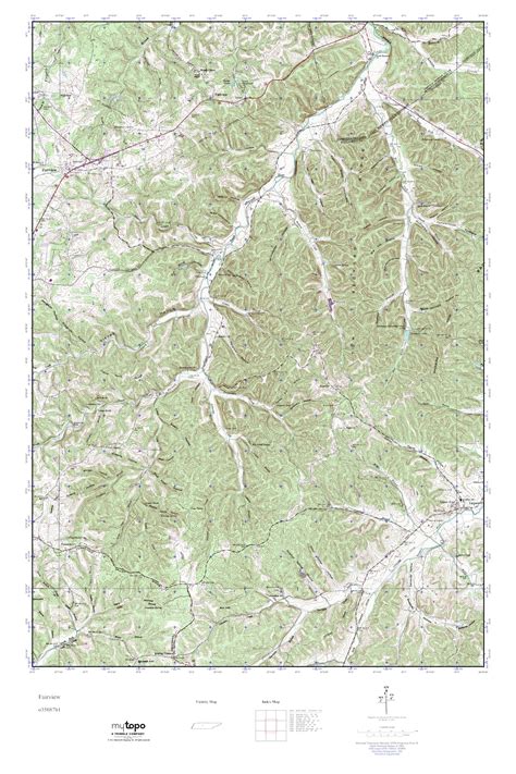 MyTopo Fairview Tennessee USGS Quad Topo Map