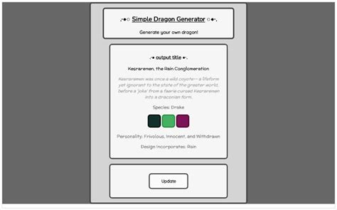 .∙• Simple Dragon Generator •∙.