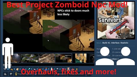 New Survivor Npc Mod For Project Zomboid Superior Survivors Revisited