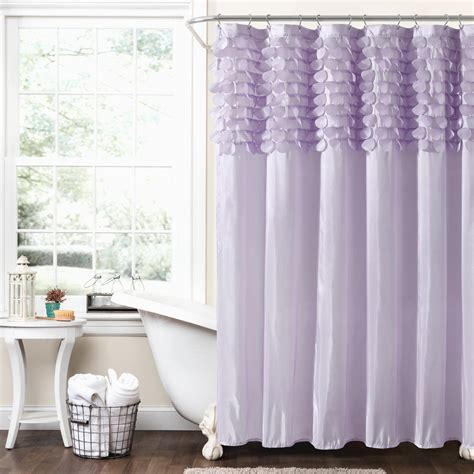 Lush Decor Lillian Solid Color Single Shower Curtain And Reviews Wayfair