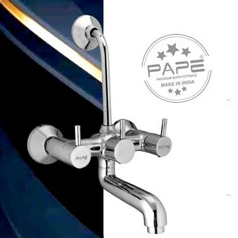 Modern Three Handle Pape Florentine Wall Mixer For Bathroom Fitting At