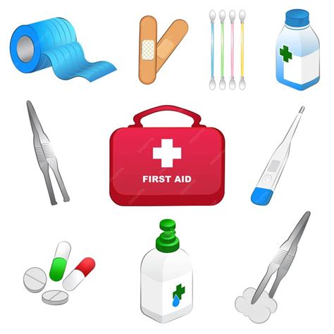 Premium Vector | First Aid Kit Clip Art