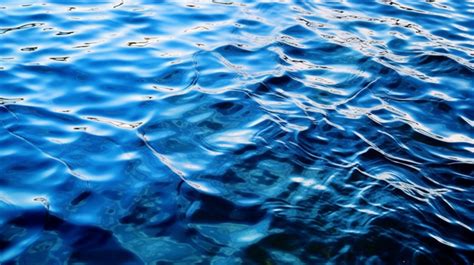 Shades Of Deep Blue Capturing The Rich Texture Of Water S Surface