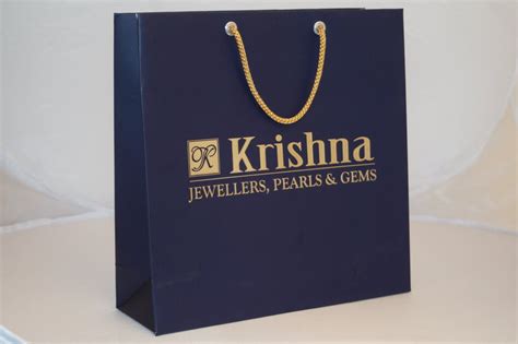 Gold Foil And Embossing Paper Bag At Piece Printed Paper Bag In