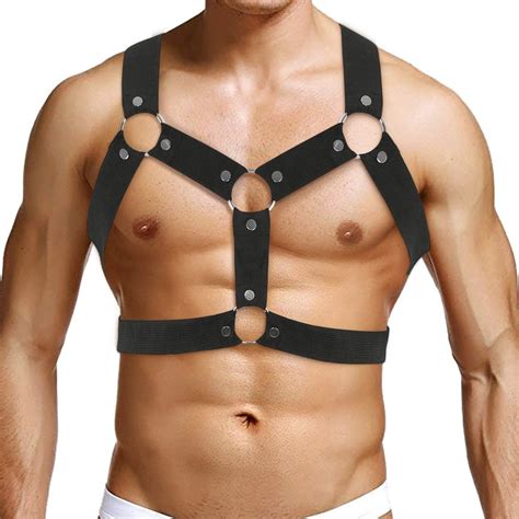 FEESHOW Herren Harness Körper Geschirr Body Brust sexy Männer