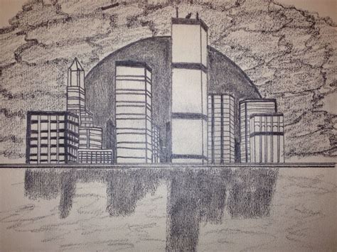 Cityscape sketch | Sketches, Abstract, Abstract artwork