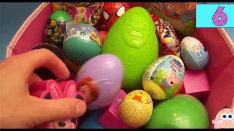 New Huge Surprise Egg Opening Kinder Surprise Peppa Pig Spider Man