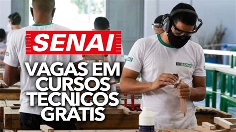 Parceria o SENAI oferta vagas em cursos técnicos grátis