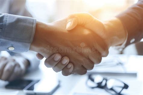 A Close Up Of Two Individuals Engaging In A Handshake Symbolizing