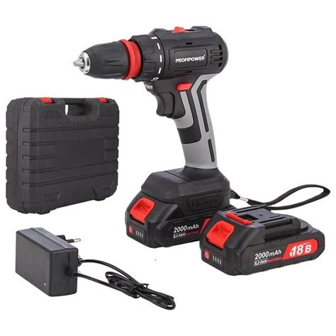 Купить Шуруповерт бесщеточный ProfiPower DFRCN-18BT (18В,Li-ion-2шт, 2. ...