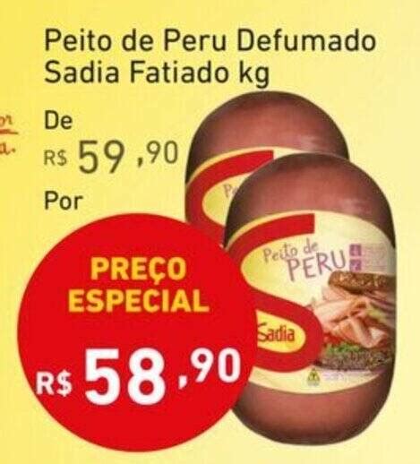 Peito De Peru Defumado Sadia Fatiado Kg Oferta Na Extrabom Supermercados