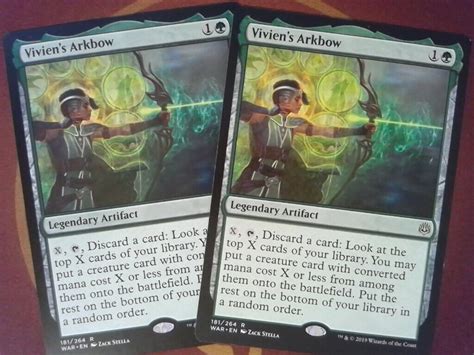 2x Vivien S Arkbow War Of The Spark Magic The Gathering Green Ebay