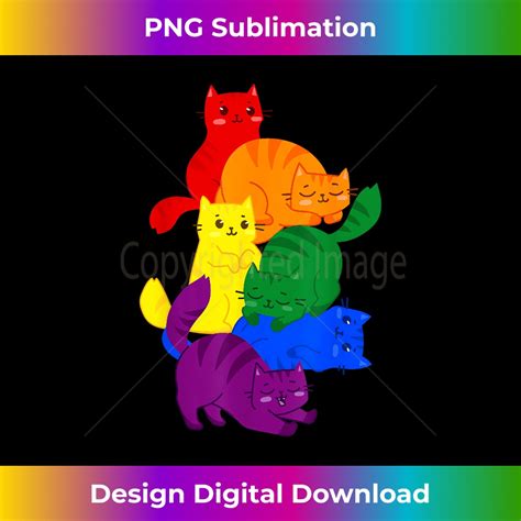 Gay Pride Cat LGBT Ally Kawaii Cats Pile Anime Rainbow Fla Inspire