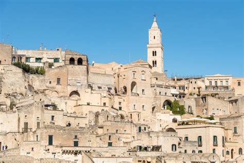 Matera Ancient Town Sassi Di Matera Basilicata Southern Italy