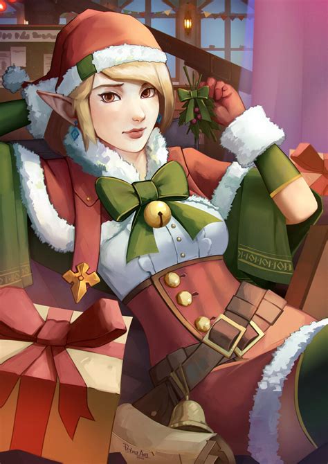 îXia Ш Щ г elf girl christmas Elf Эльф art девушка