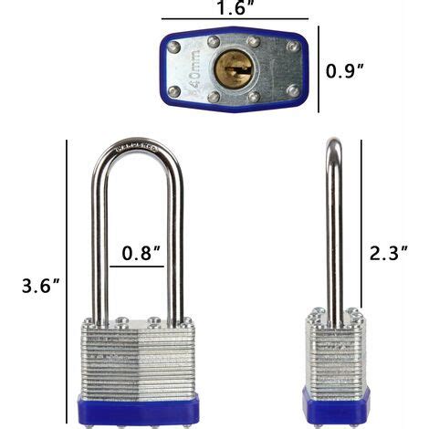 Paquet de 12 cadenas à clé identique avec 14 pièces identiques anse