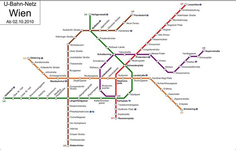 Vienna underground train map - Tram d Vienna map (Austria)