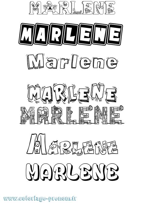 Coloriage du prénom Marlene à Imprimer ou Télécharger facilement