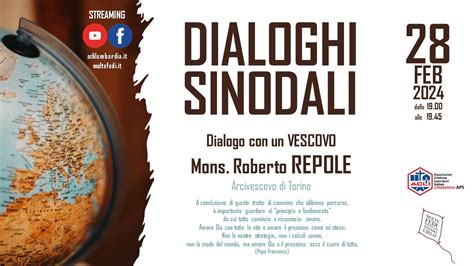 Dialoghi Sinodali Mons Roberto REPOLE Arcivescovo Di Torino YouTube